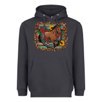 Smoke western horse horseshoe roses sunflowers serape leopard Heavyweight Hoodie - Artiststas