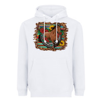 White western horse horseshoe roses sunflowers serape leopard Heavyweight Hoodie - Artiststas