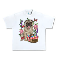 White easter pug Urban Heavy Tee - RanaPortraitStore