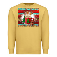Antique Gold Christmas coffee Premium Sweatshirt - Jasminsmagicworld