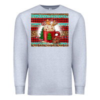 Heather Grey Christmas coffee Premium Sweatshirt - Jasminsmagicworld