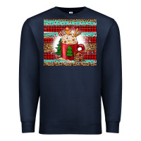 Navy Christmas coffee Premium Sweatshirt - Jasminsmagicworld