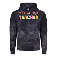 Cloud Black custom teacher flowers Vintage Hoodie - JahusDesignShop