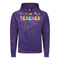 Cloud Purple custom teacher flowers Vintage Hoodie - JahusDesignShop