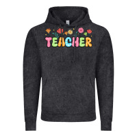 Vintage Black custom teacher flowers Vintage Hoodie - JahusDesignShop