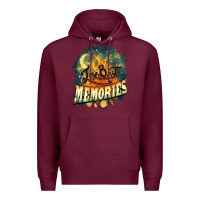 Burgundy camping the best memories Premium Hoodie - NancyCooperArtShop