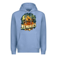 Colony Blue camping the best memories Premium Hoodie - NancyCooperArtShop