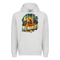 Dove Grey camping the best memories Premium Hoodie - NancyCooperArtShop