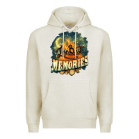 Oatmeal Heather camping the best memories Premium Hoodie - NancyCooperArtShop