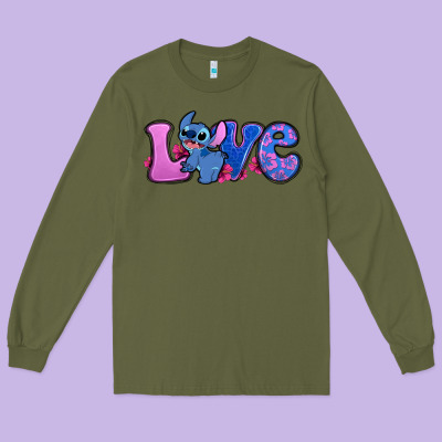 Love Stitch Long Sleeve Tee Designed By Zillion Design Studio
