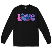Black love stitch Long Sleeve Tee - Zillion Design Studio