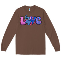 Chestnut love stitch Long Sleeve Tee - Zillion Design Studio
