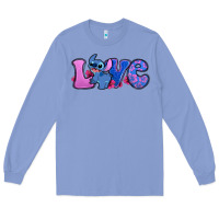 Colony Blue love stitch Long Sleeve Tee - Zillion Design Studio