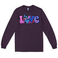 Plum love stitch Long Sleeve Tee - Zillion Design Studio