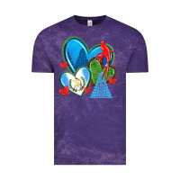 Cloud Purple guatemala hearts Vintage Tee - texasbilliewilder