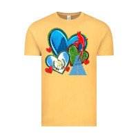 Vintage Mustard guatemala hearts Vintage Tee - texasbilliewilder