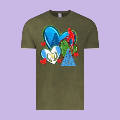 Vintage Tee guatemala hearts