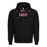 Black she is mom compliment words Zipper Hoodie - JahusDesignShop