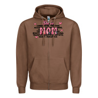 Chestnut she is mom compliment words Zipper Hoodie - JahusDesignShop