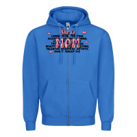 True Royal she is mom compliment words Zipper Hoodie - JahusDesignShop