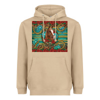 Mushroom western horse horseshoe roses gemstones glitter wooden Heavyweight Hoodie - Artiststas