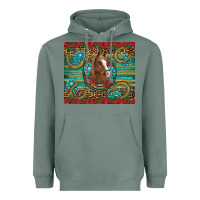 Sage western horse horseshoe roses gemstones glitter wooden Heavyweight Hoodie - Artiststas