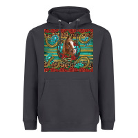 Smoke western horse horseshoe roses gemstones glitter wooden Heavyweight Hoodie - Artiststas