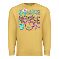 Antique Gold registered nurse rn Premium Sweatshirt - BarkalooDesign