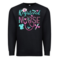 Black registered nurse rn Premium Sweatshirt - BarkalooDesign
