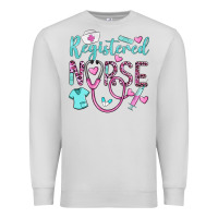 Dove Grey registered nurse rn Premium Sweatshirt - BarkalooDesign