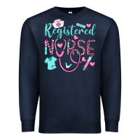 Navy registered nurse rn Premium Sweatshirt - BarkalooDesign