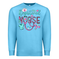 Ocean Blue registered nurse rn Premium Sweatshirt - BarkalooDesign