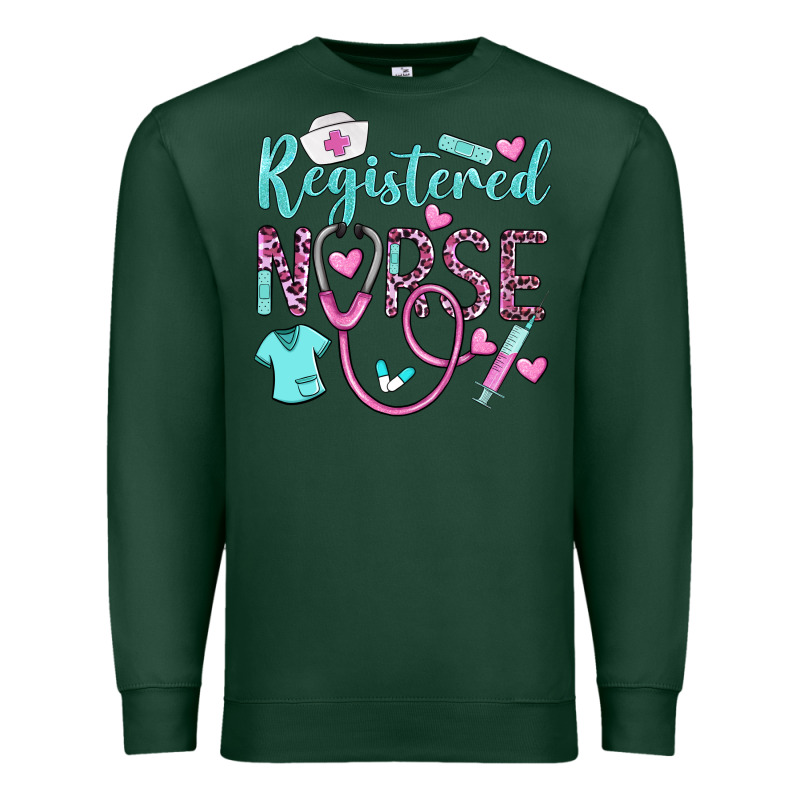 Registered Nurse Rn Premium Sweatshirt by BarkalooDesign | Teevron