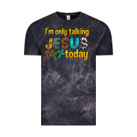 Cloud Black im only talking jesus today Vintage Tee - texasbilliewilder