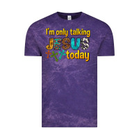 Cloud Purple im only talking jesus today Vintage Tee - texasbilliewilder