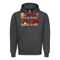 Smoke kinda house wife kinda thug wife Zipper Hoodie - JahusDesignShop