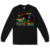 Black mama bear autism Long Sleeve Tee - Zillion Design Studio