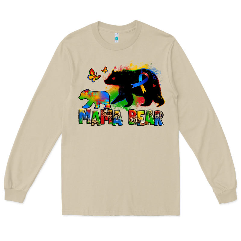 Mama Bear Autism Long Sleeve Tee by Zillion Design Studio | Teevron