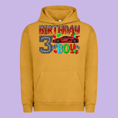 Birthday Boy 3 Urban Hoodie Designed By Bundleandbundleshop