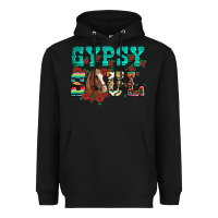 Black western gypsy soul horse roses serape aztec leopard Heavyweight Hoodie - Artiststas