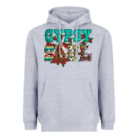Heather Grey western gypsy soul horse roses serape aztec leopard Heavyweight Hoodie - Artiststas