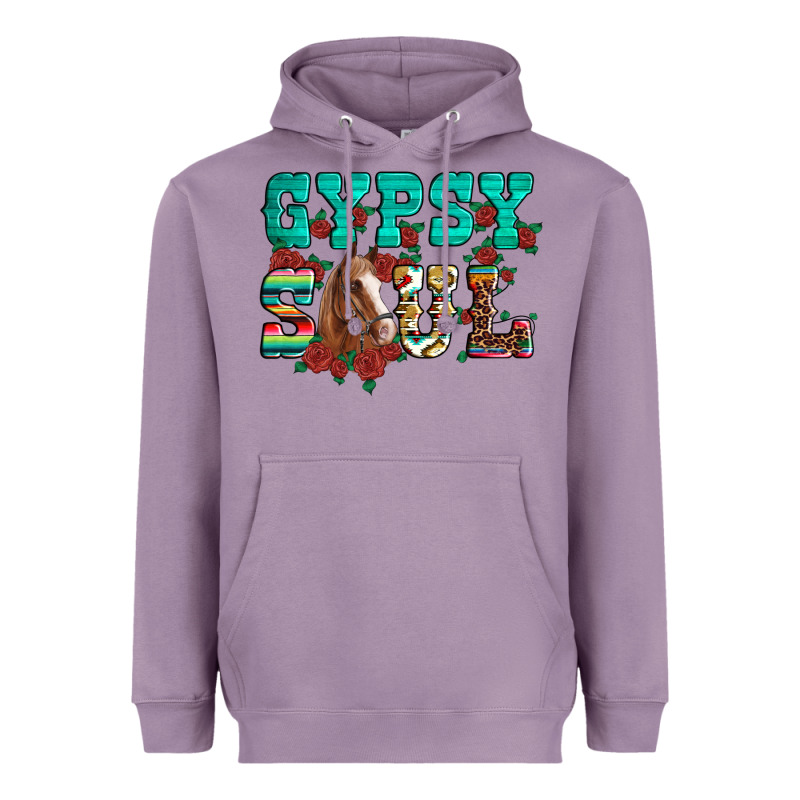 Western Gypsy Soul Horse Roses Serape Aztec Leopard Heavyweight Hoodie by Artiststas | Teevron