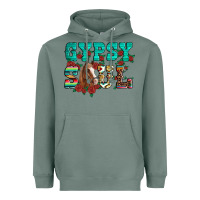 Sage western gypsy soul horse roses serape aztec leopard Heavyweight Hoodie - Artiststas