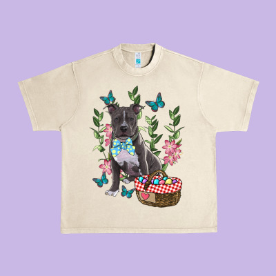 Urban Heavy Tee easter pitbull