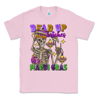 Bubblegum Pink bead up bitches it's mardi gras skeleton Classic Tee - FaDigitalArtStudio