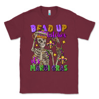 Burgundy bead up bitches it's mardi gras skeleton Classic Tee - FaDigitalArtStudio