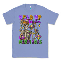 Colony Blue bead up bitches it's mardi gras skeleton Classic Tee - FaDigitalArtStudio