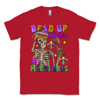 Red bead up bitches it's mardi gras skeleton Classic Tee - FaDigitalArtStudio