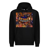 Black tiger america Premium Hoodie - NancyCooperArtShop