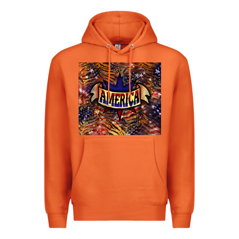 Tiger America Premium Hoodie by NancyCooperArtShop | Teevron